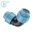 PP Compression Fittings 90 Degree Tee for HDPE Irrigation Pipe